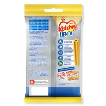 Verso da embalagem do Petisco Higiene Oral para Caes Mini e Pequeno Keldog